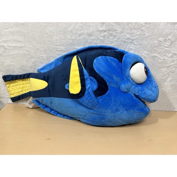 Disney Store Pixar Dory Large Plush Pillow 23" Finding Nemo Blue Fish Stuffed - Picture 3 of 14